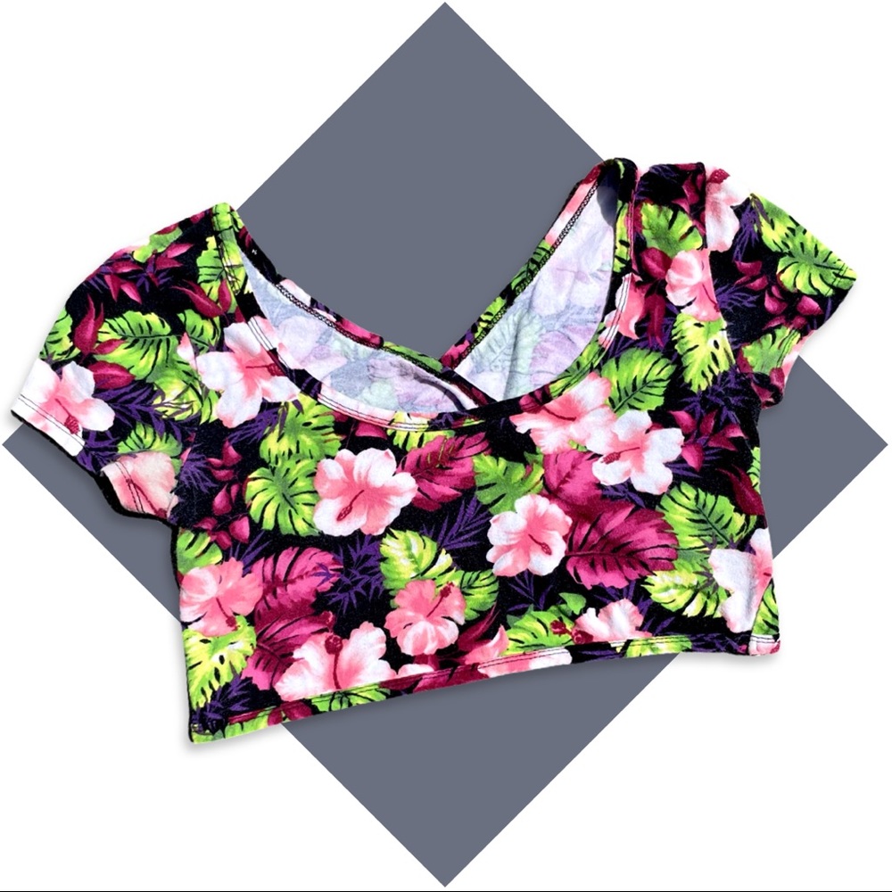 Forever 21 Floral Crop Top